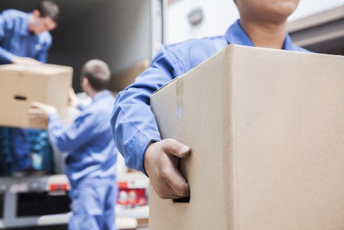 Man and van moving service in Ruislip with a local residential street setting