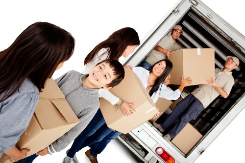 Removal team helping with a local house move in Ruislip