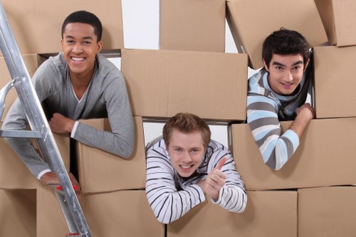 Careful packing for delicate household items and storage
